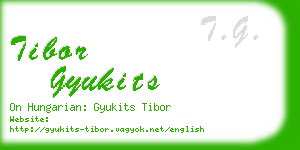 tibor gyukits business card